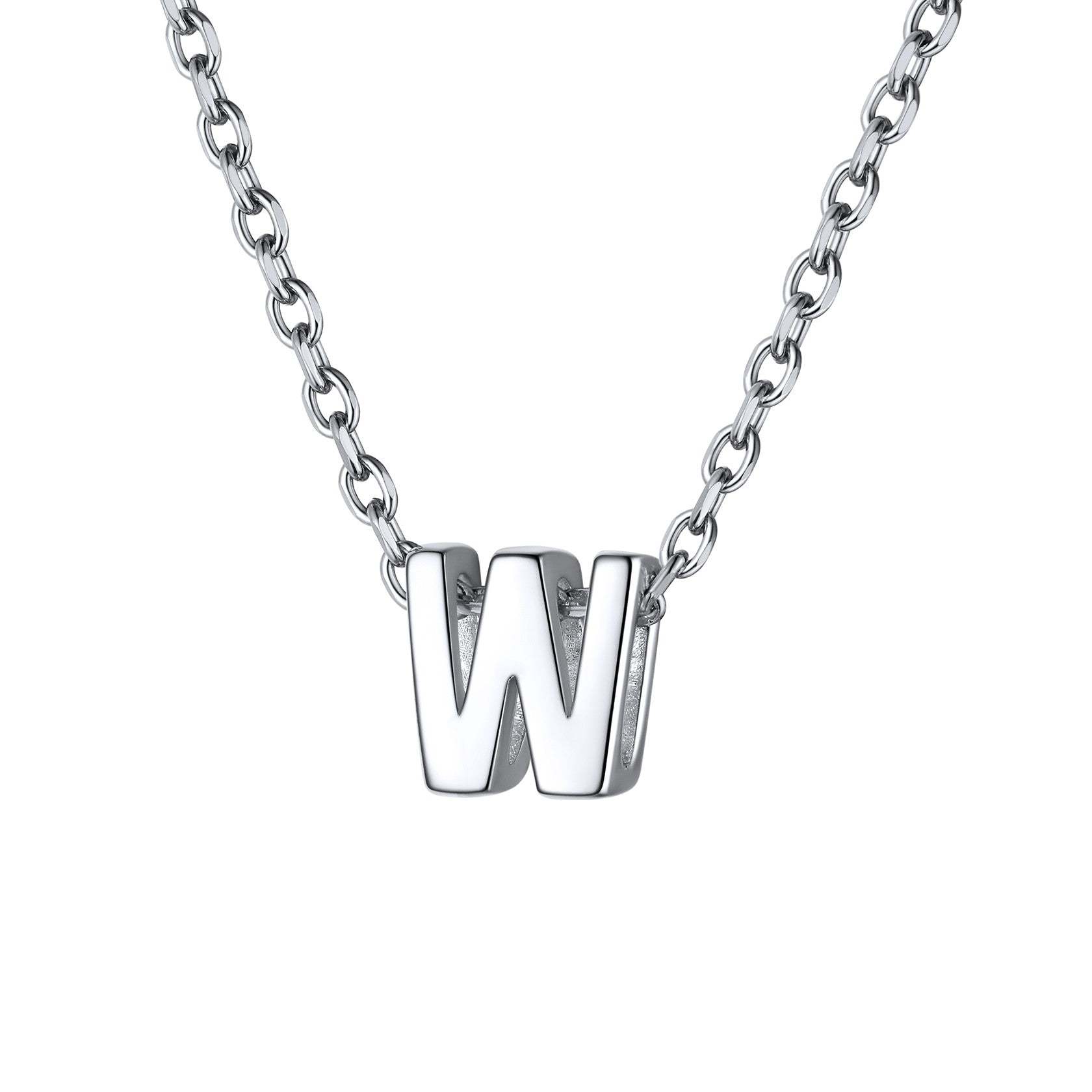 925 Sterling Silver A-Z Initial Necklace For Women