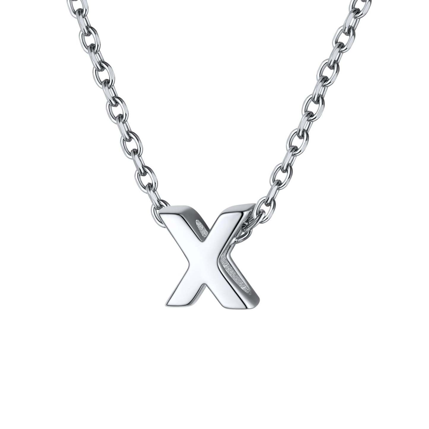 925 Sterling Silver A-Z Initial Necklace For Women
