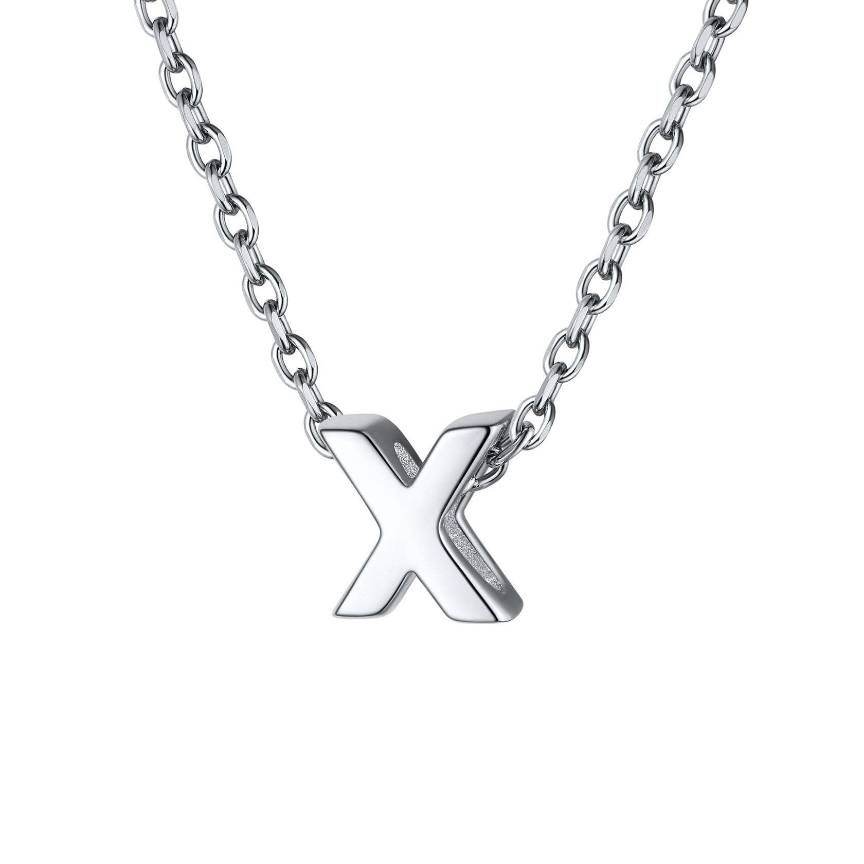 925 Sterling Silver A-Z Initial Necklace For Women