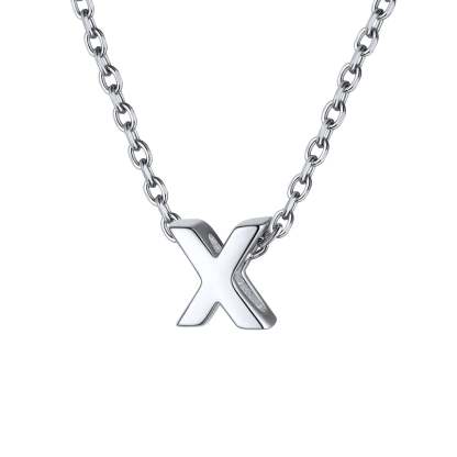 925 Sterling Silver A-Z Initial Necklace For Women
