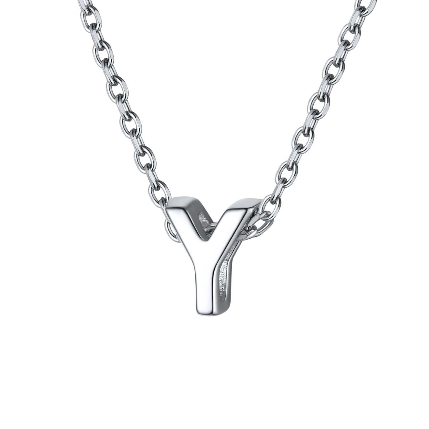 925 Sterling Silver A-Z Initial Necklace For Women