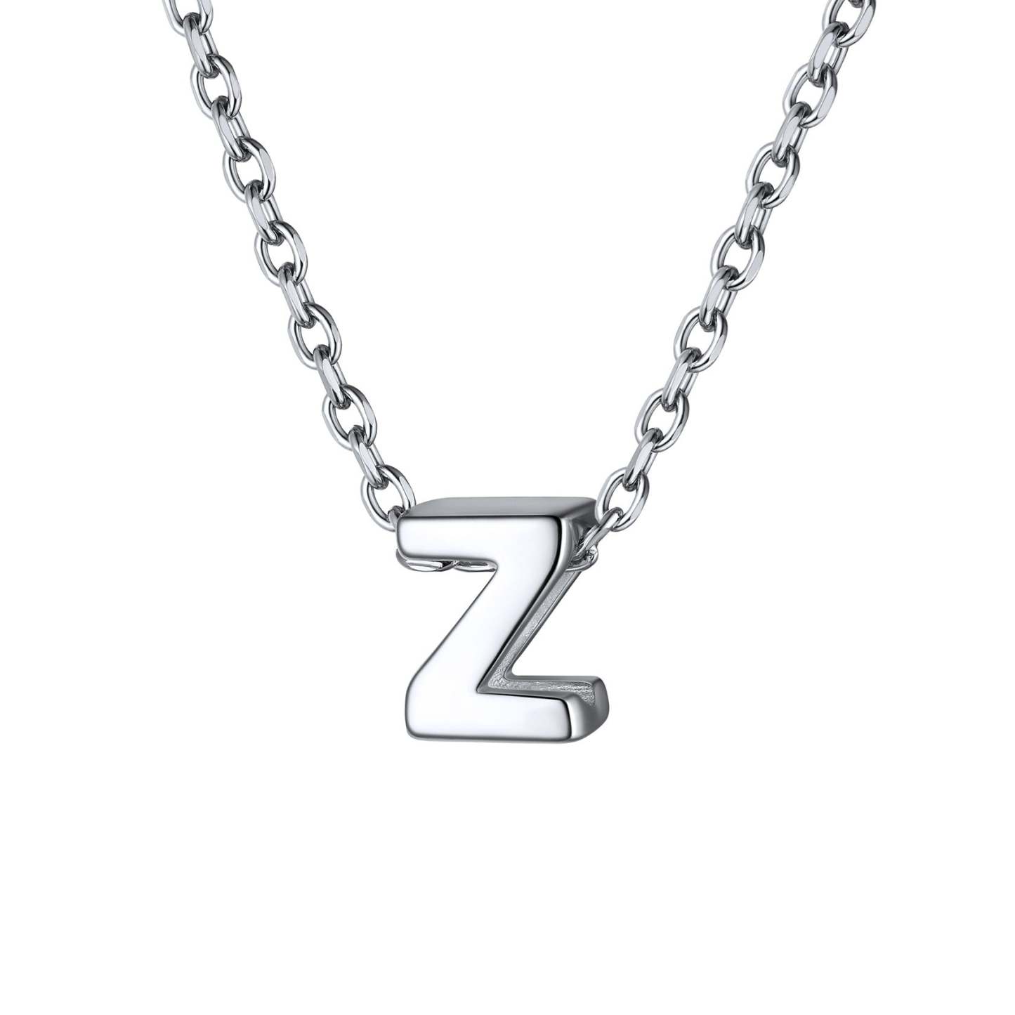 925 Sterling Silver A-Z Initial Necklace For Women