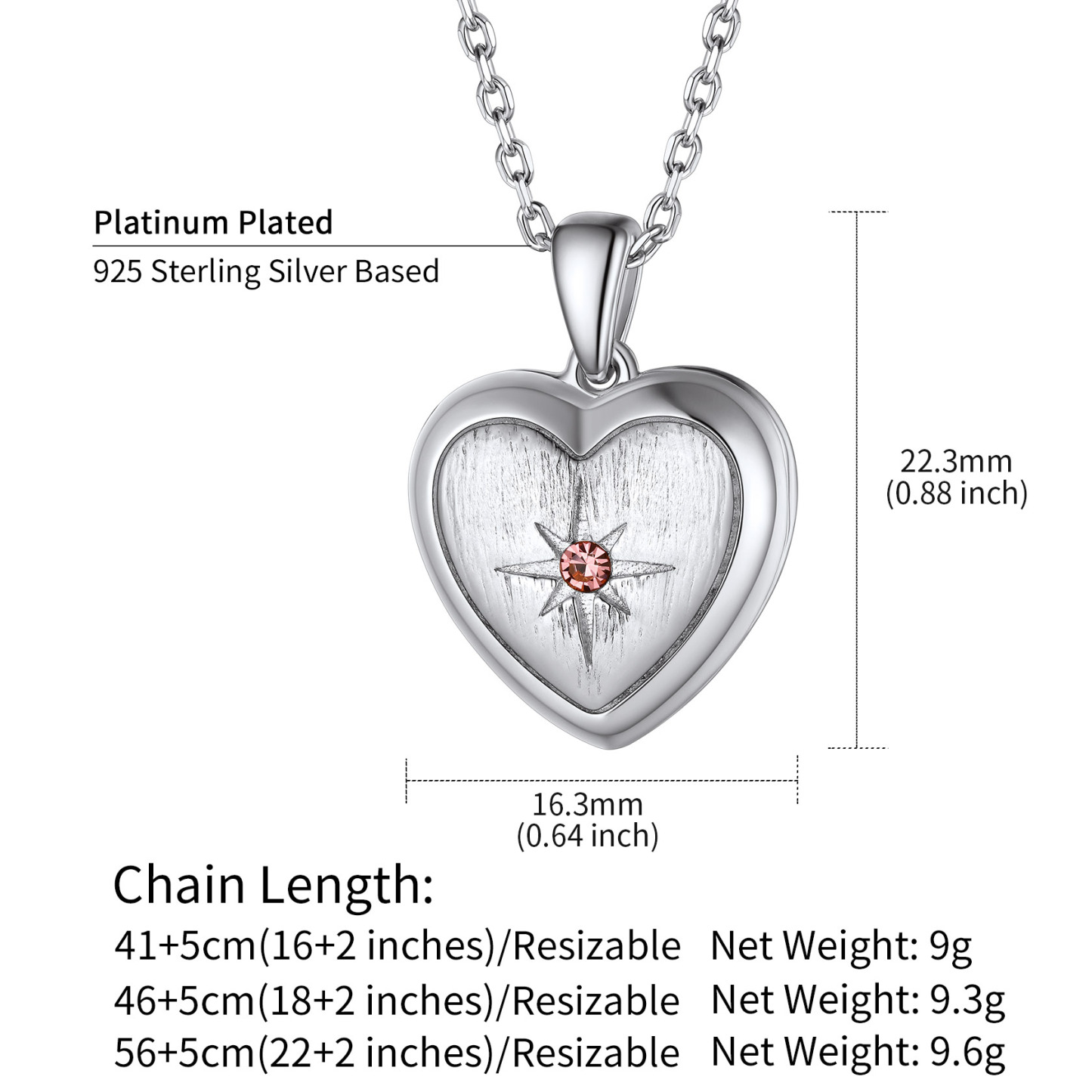 Personalized Birthstone Locket Photo Necklace for Women detail