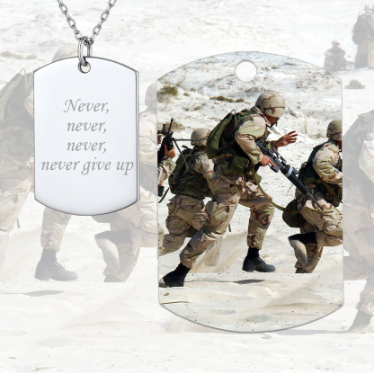 Custom Name Engraved  Pendant Necklace for Men Women