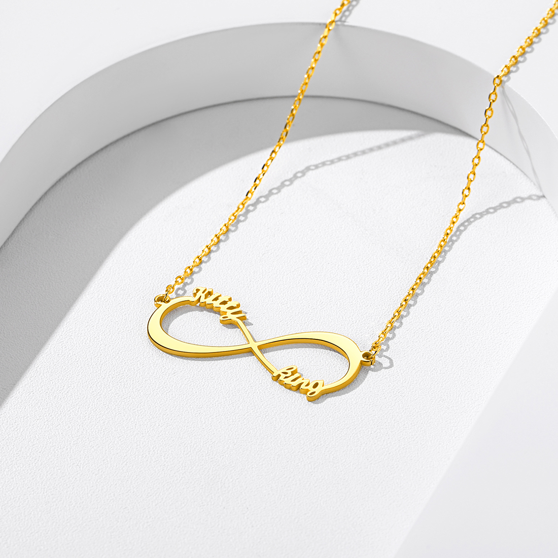 Personalized Name Infinity Pendant Necklace for Women occasion 