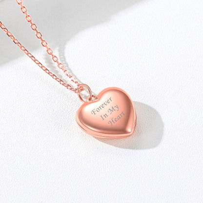Silver Locket Pendant for 2 Photo Personalized Heart Necklace rose gold occasion