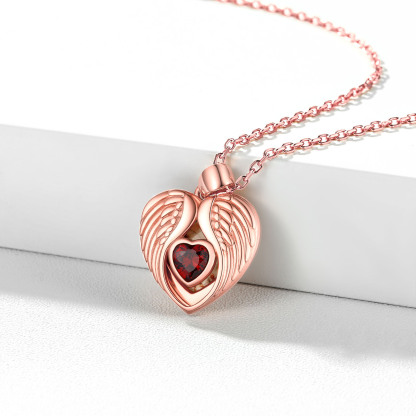 Personalized Photo Locket Pendant Birthstone Necklace for Women rose gold occasion