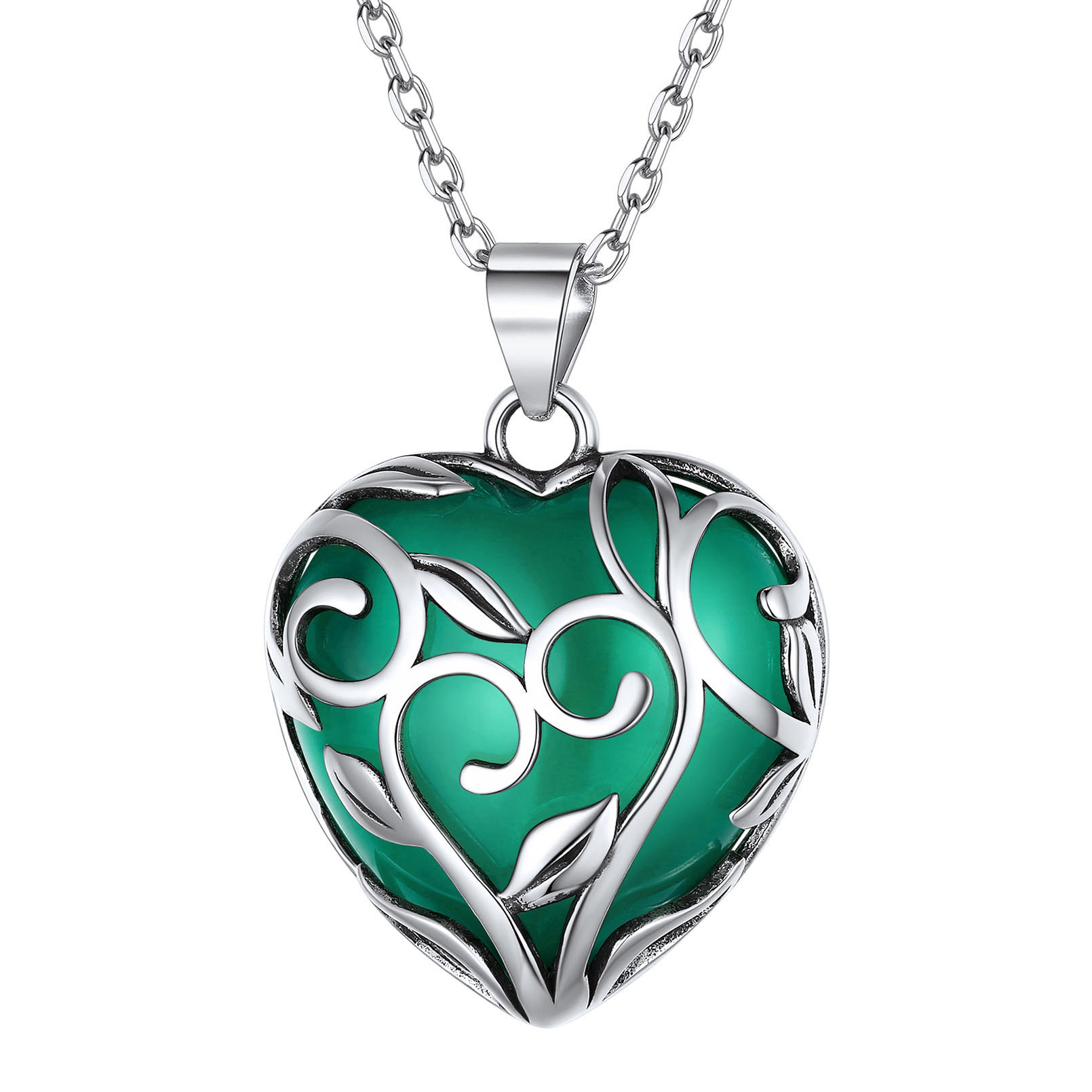 Birthstone Tree of Life Pendant Necklaces for Women MAY