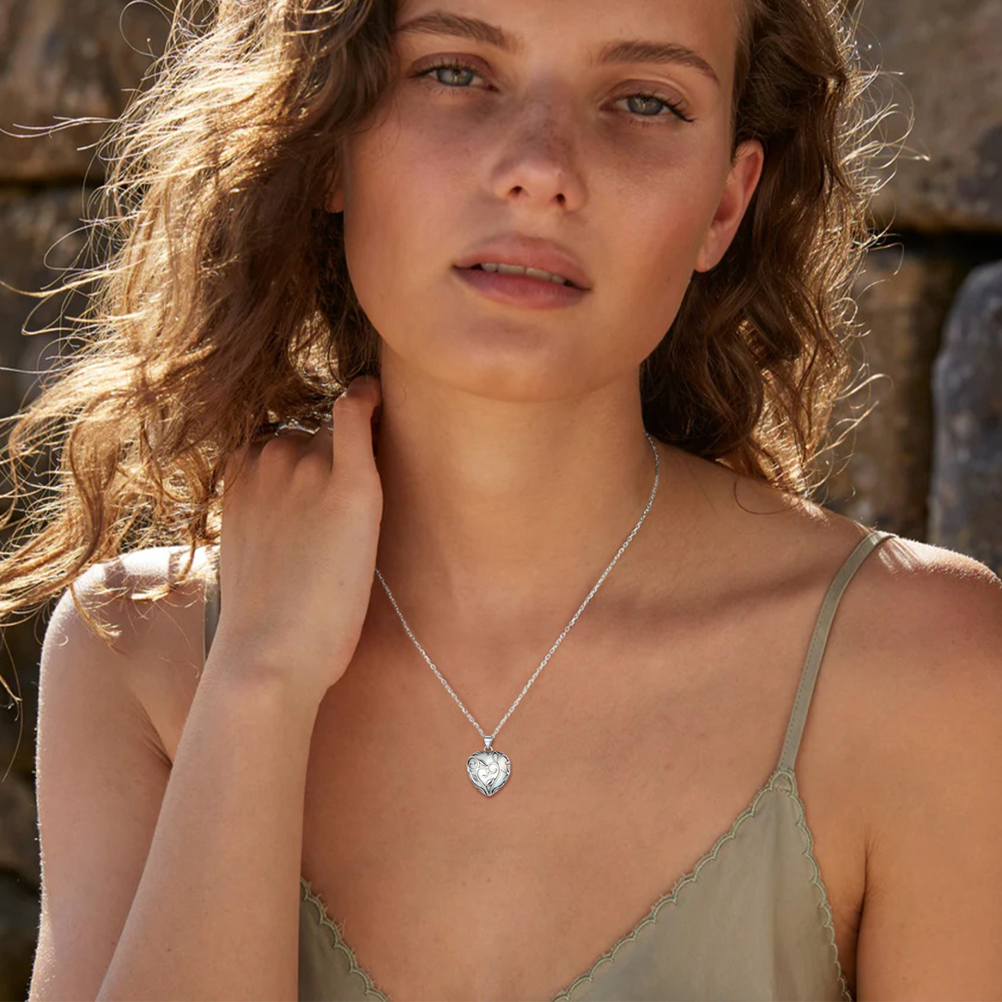 Birthstone Tree of Life Necklaces for Women MODEL