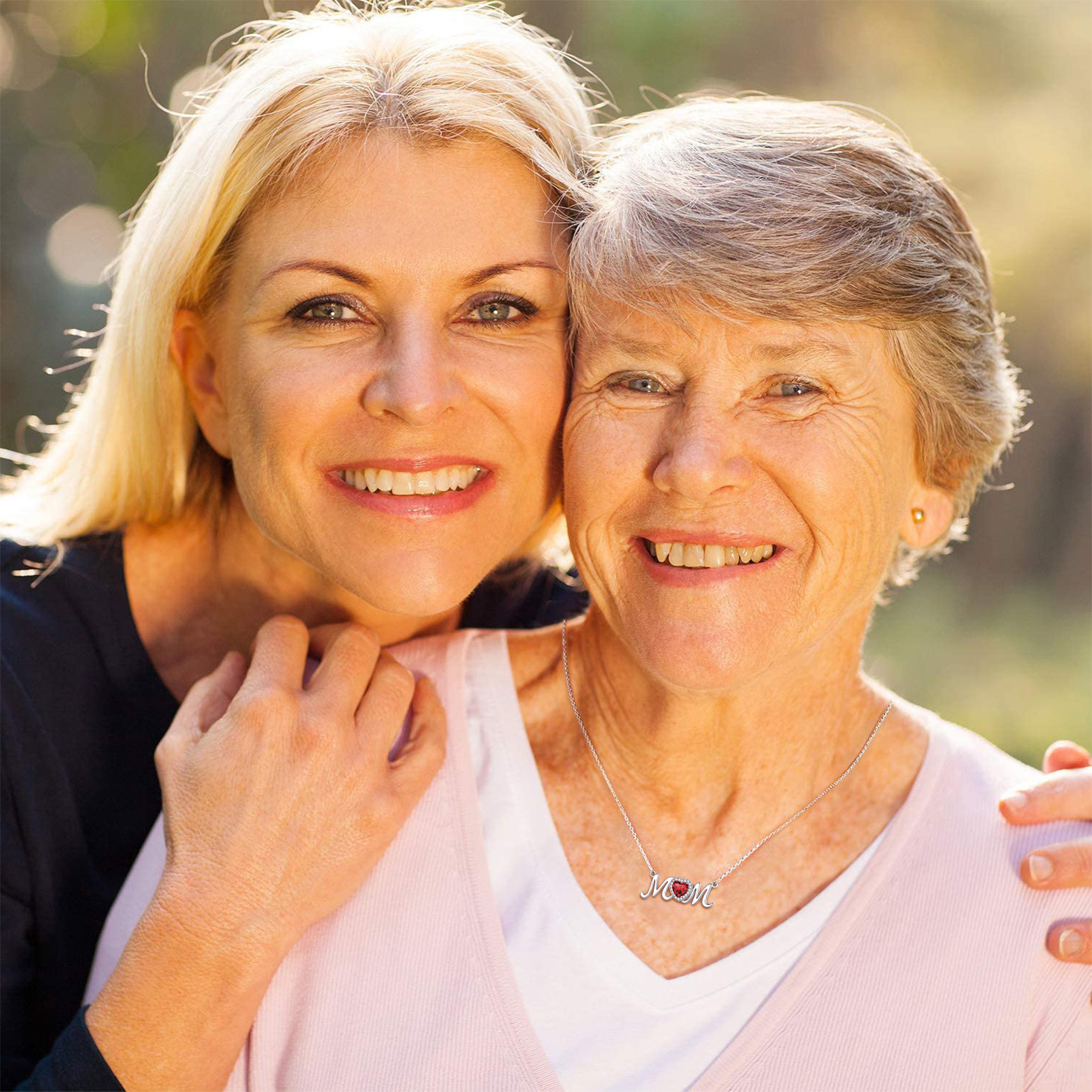 Birthstone 925 Sterling Silver Mom Necklace For Women model