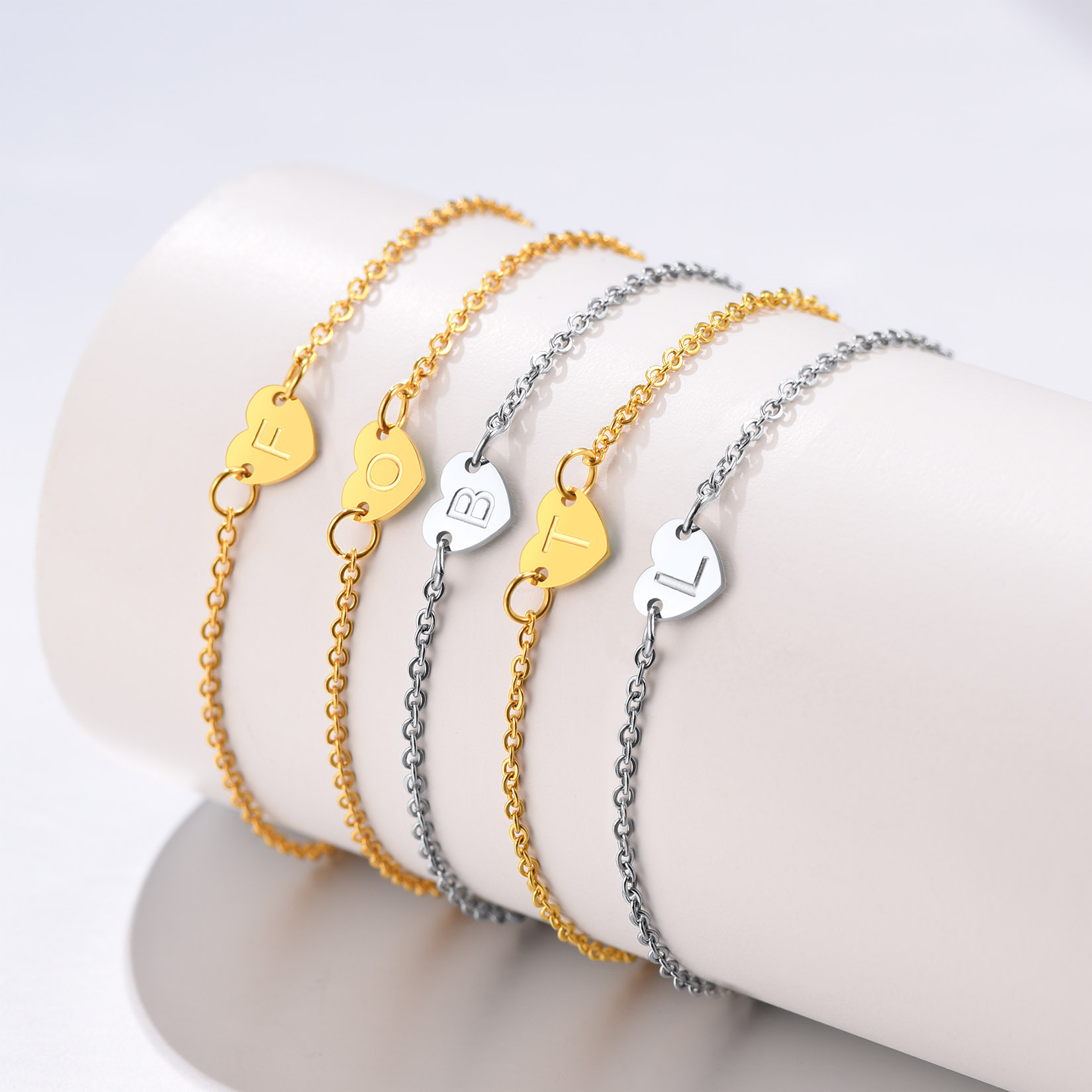 Personalized Initials Letters Bracelets For Women collection