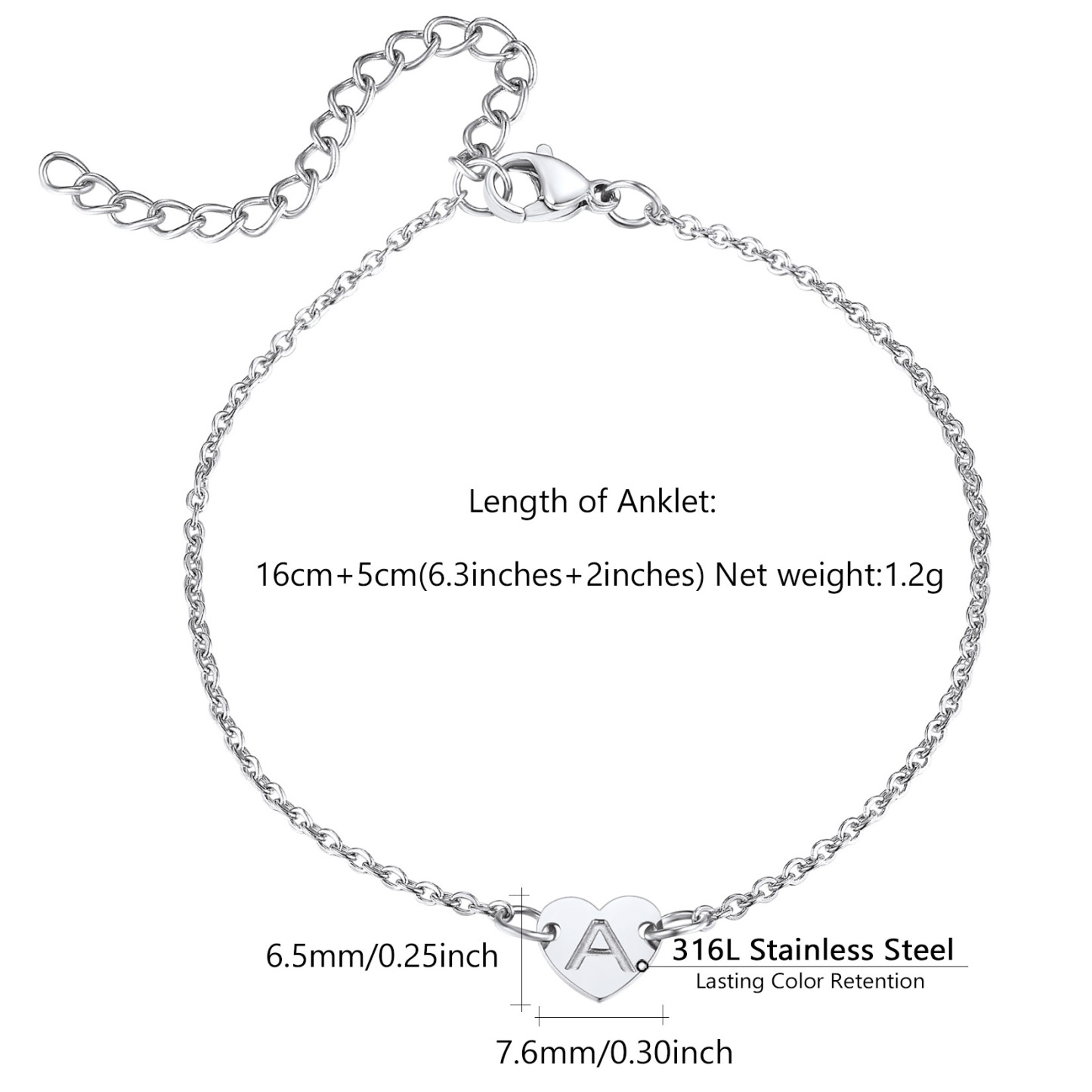 Personalized Initials Letters Bracelets For Women detail