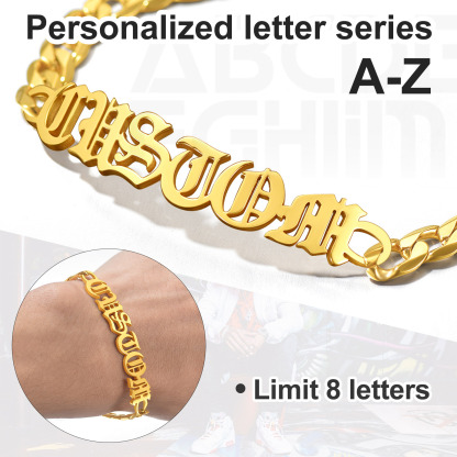 Custom Name Cuban Chain Bracelet for Men detail