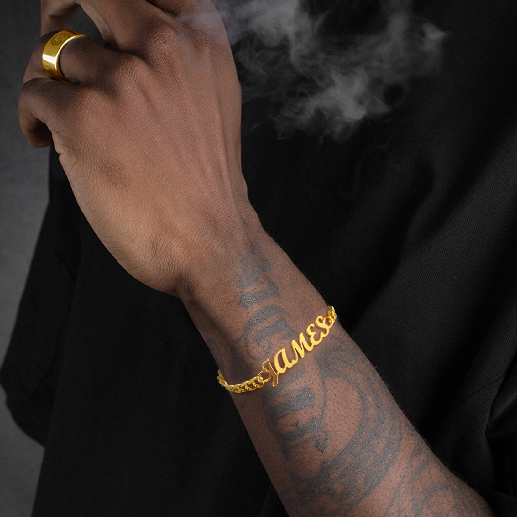 Custom Name Cuban Chain Bracelet model