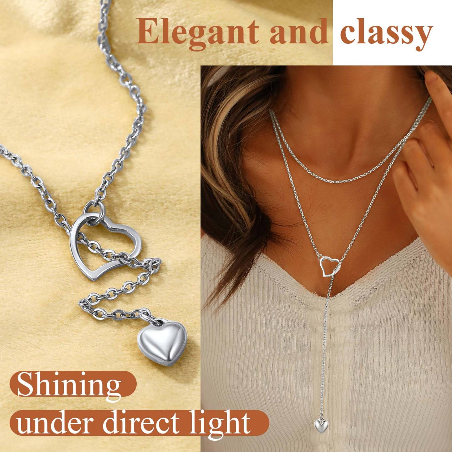 Engravable Name Heart Lariat Y Choker Necklace