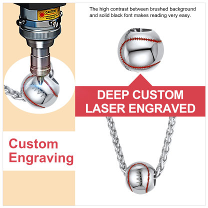  Customized Baseball Necklace Sports Pendant