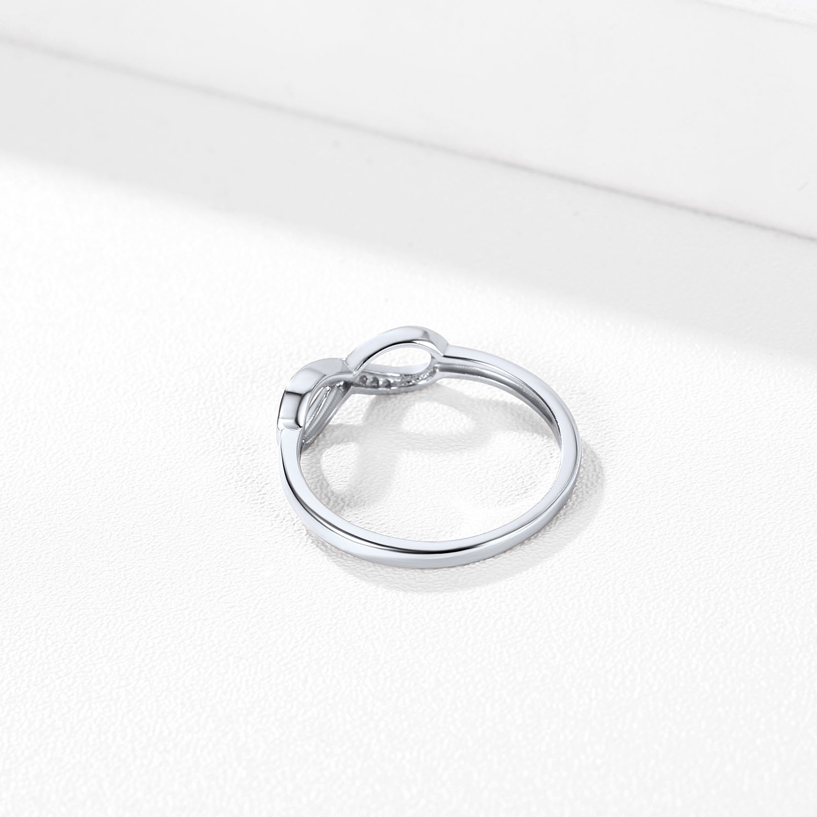 Custom Engraved 925 Sterling Silver Infinity Ring occasion silver