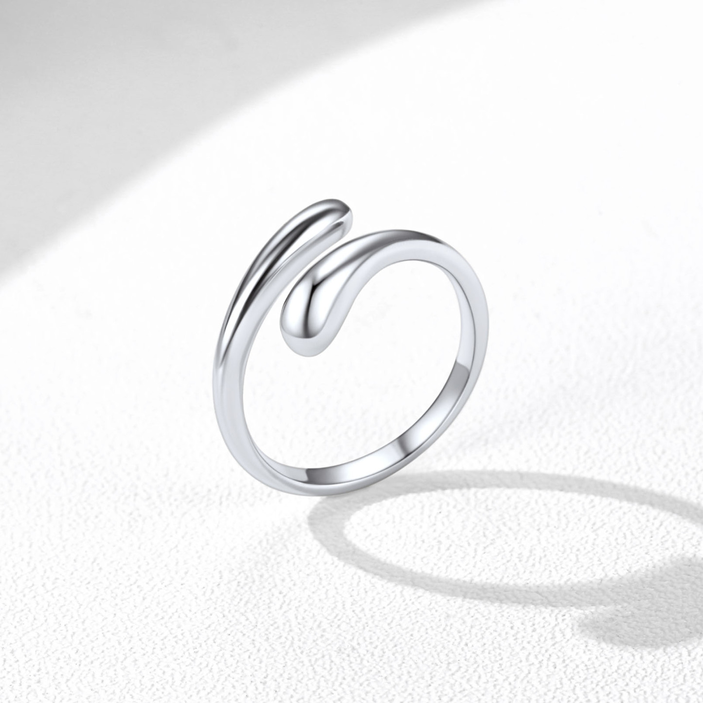  Sterling Silver Teardrop Toe Ring Minimalist Adjustable Foot Jewelry DETAIL