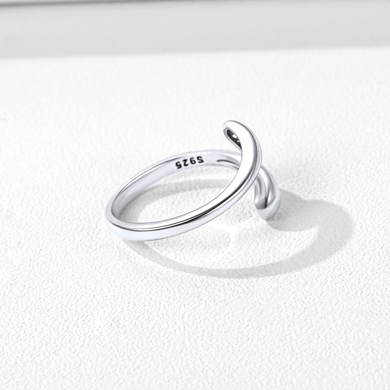  Sterling Silver Toe Ring Minimalist Adjustable Foot Jewelry DETAIL