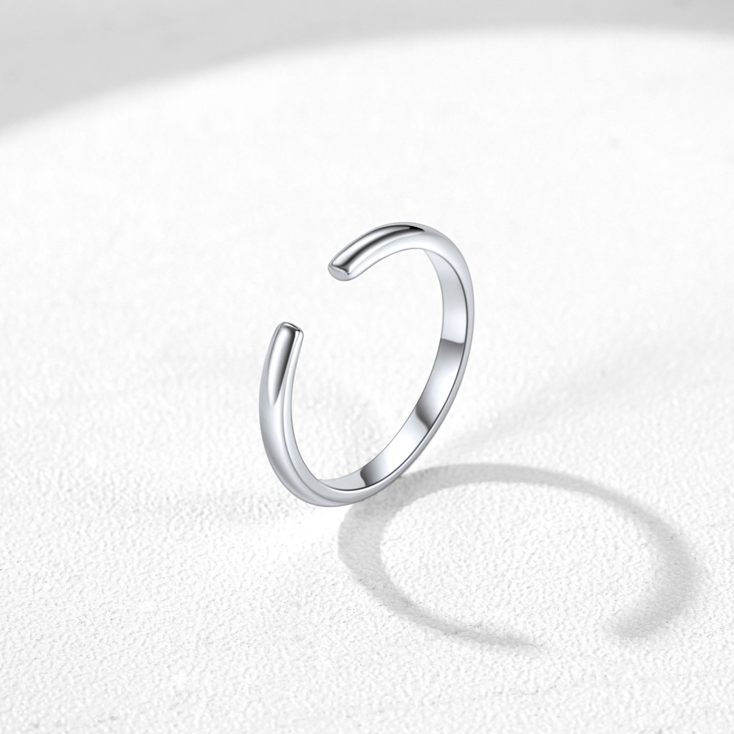 925 Sterling Silver Toe Ring Adjustable Band Ring Foot Jewelry