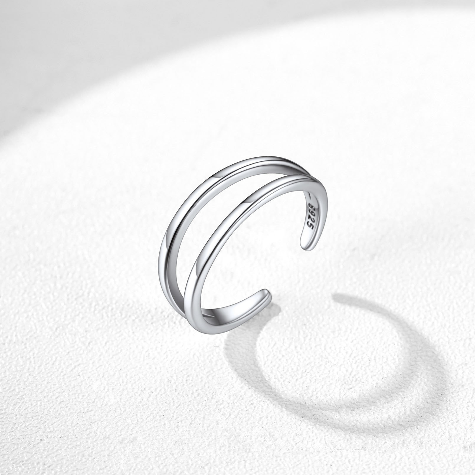 925 Sterling Silver Toe Ring Adjustable Band Ring Foot Jewelry