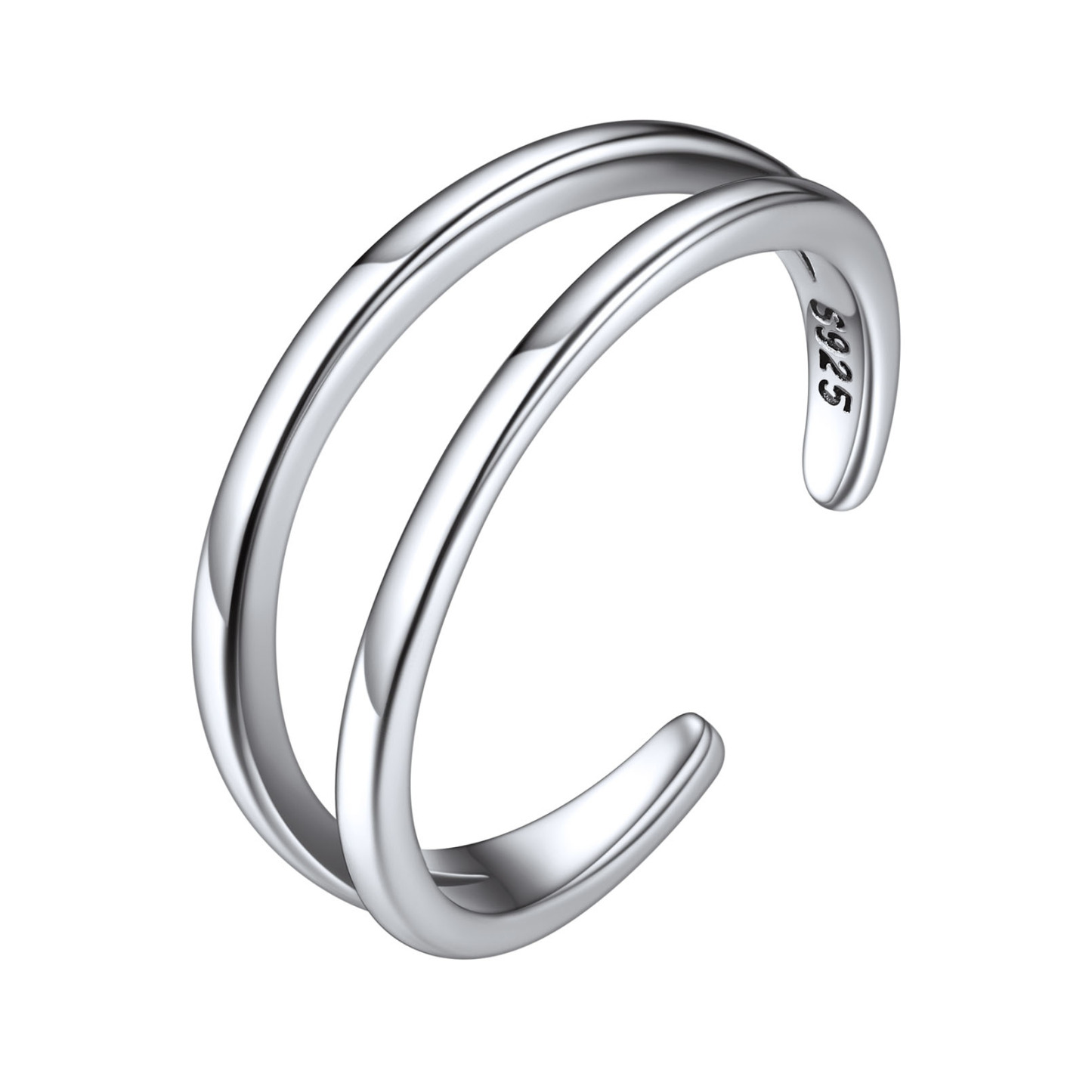 925 Sterling Silver Toe Ring Adjustable Band Ring Foot Jewelry