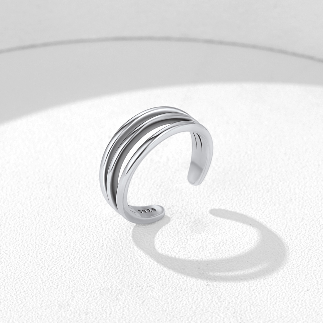 925 Sterling Silver Toe Ring Adjustable Band Ring Foot Jewelry