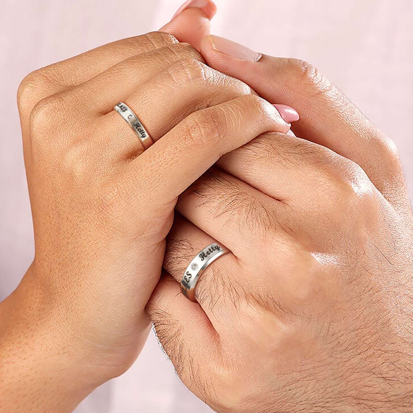 My Hand Walmart Jewelry Promise Rings Women's Engravable Rings