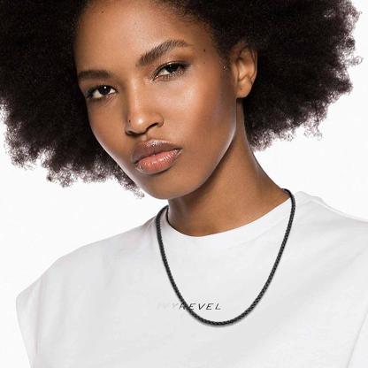 Classic 3mm Spiga Wheat Chain Necklace for Women