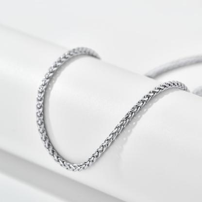 Classic 3mm Spiga Wheat Chain for Men