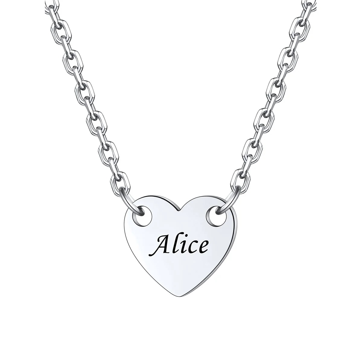 Custom 1 Hearts Name Necklace
