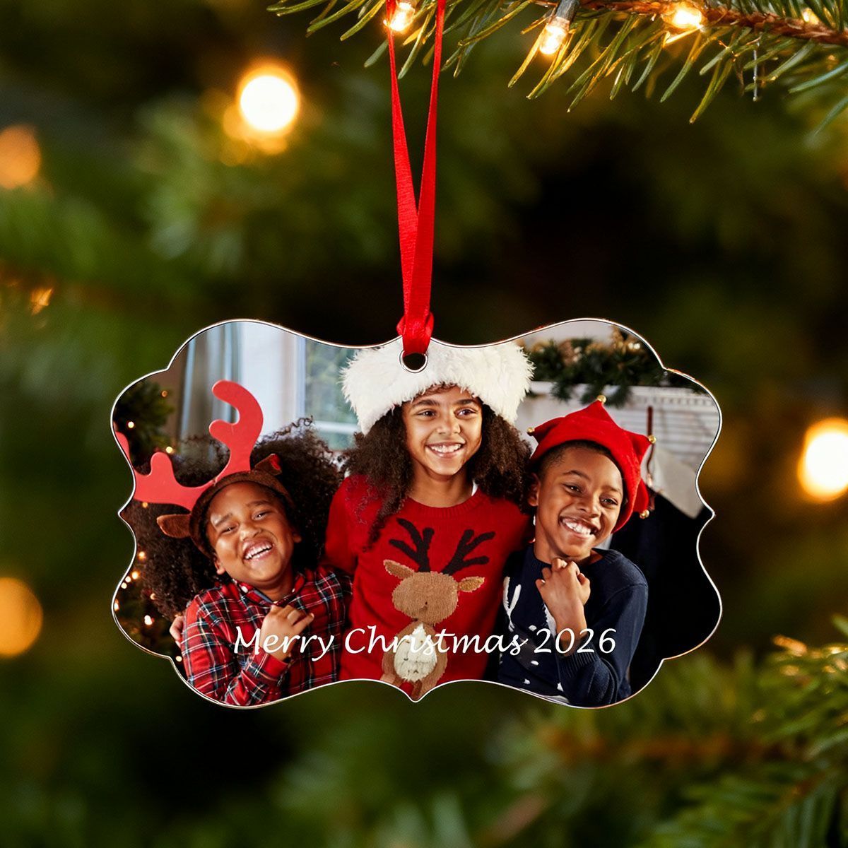 Custom 2 Sided Photo Ornament