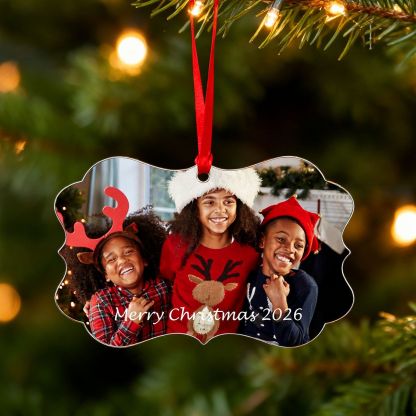 Custom 2 Sided Photo Ornament