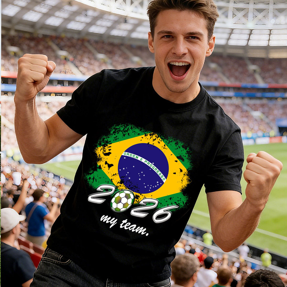 Custom 2026 FIFA World Cup National Flag T-Shirt