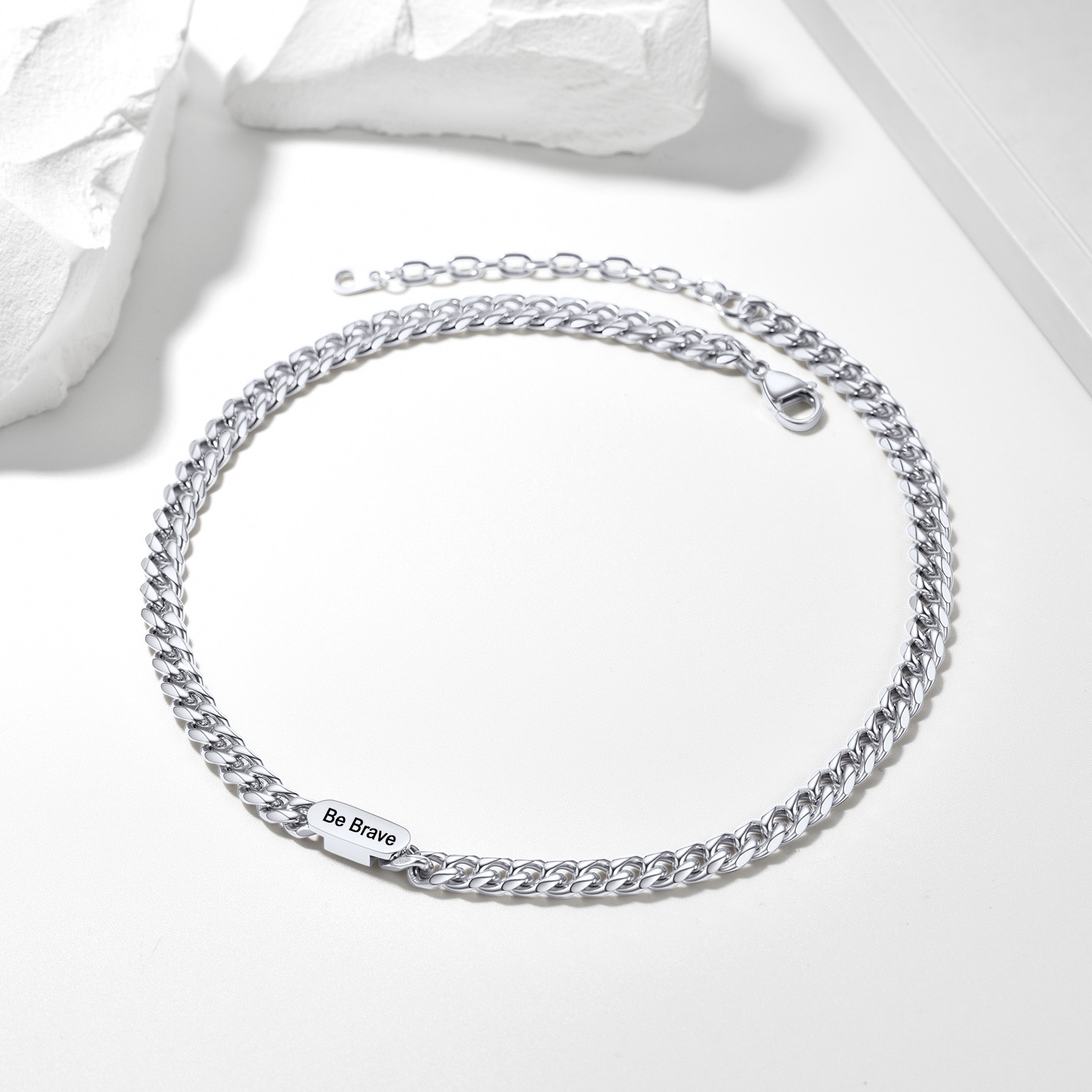 Custom Cuban Chain Choker Necklace 7MM