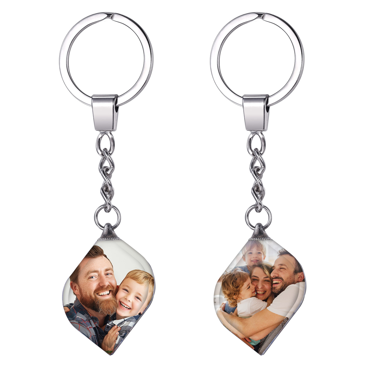 Custom Double Sided Photo Acrylic Personalized Keychain