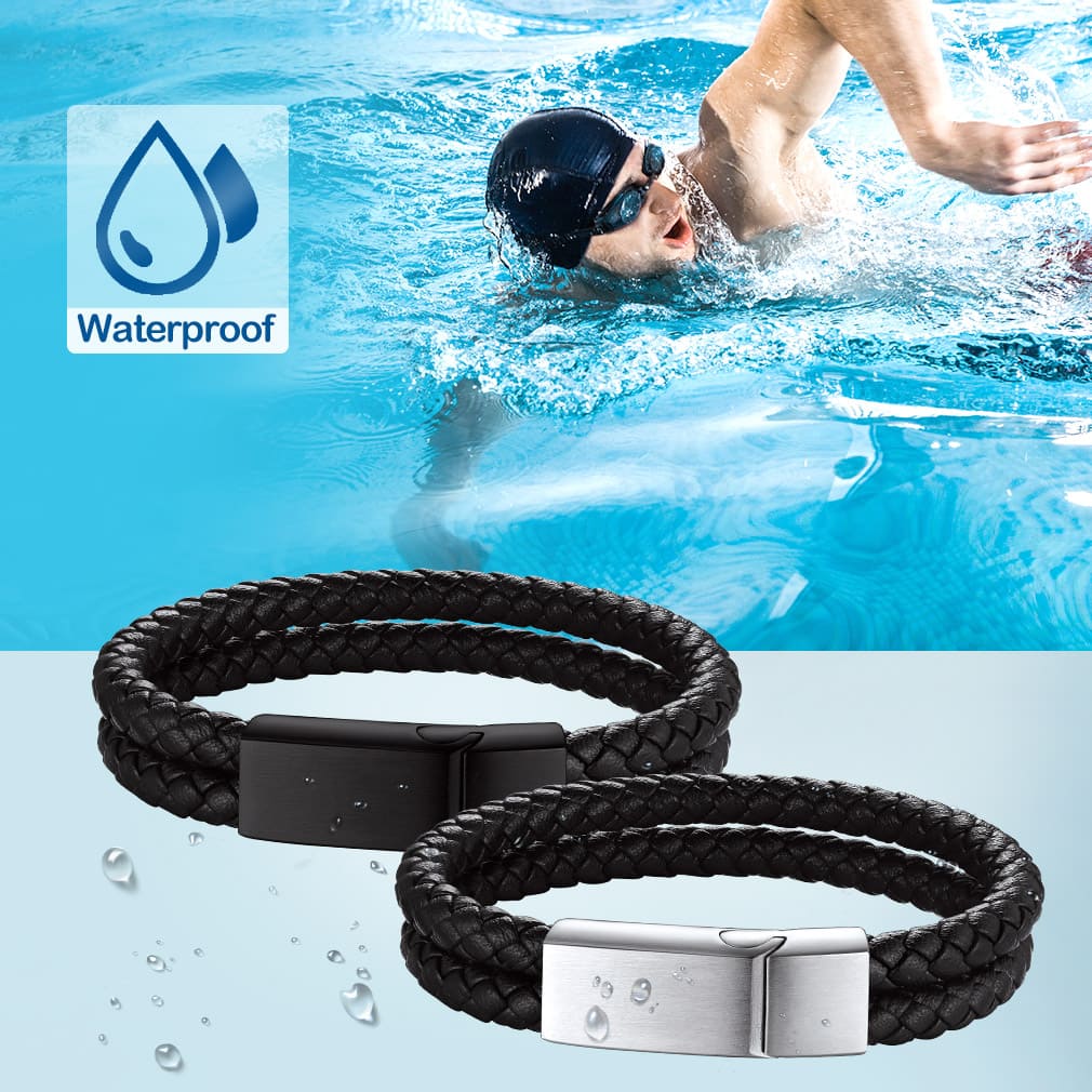  Double Braided Leather Bracelet