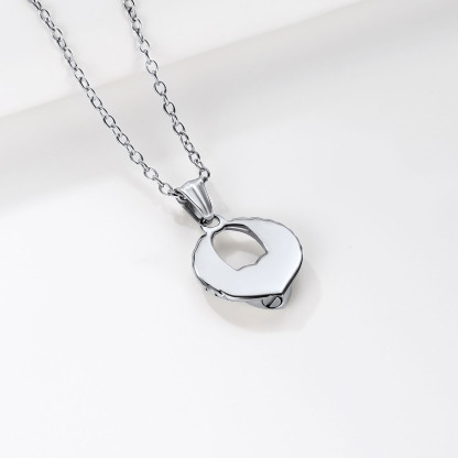 Custom Engraved Heart neckalce