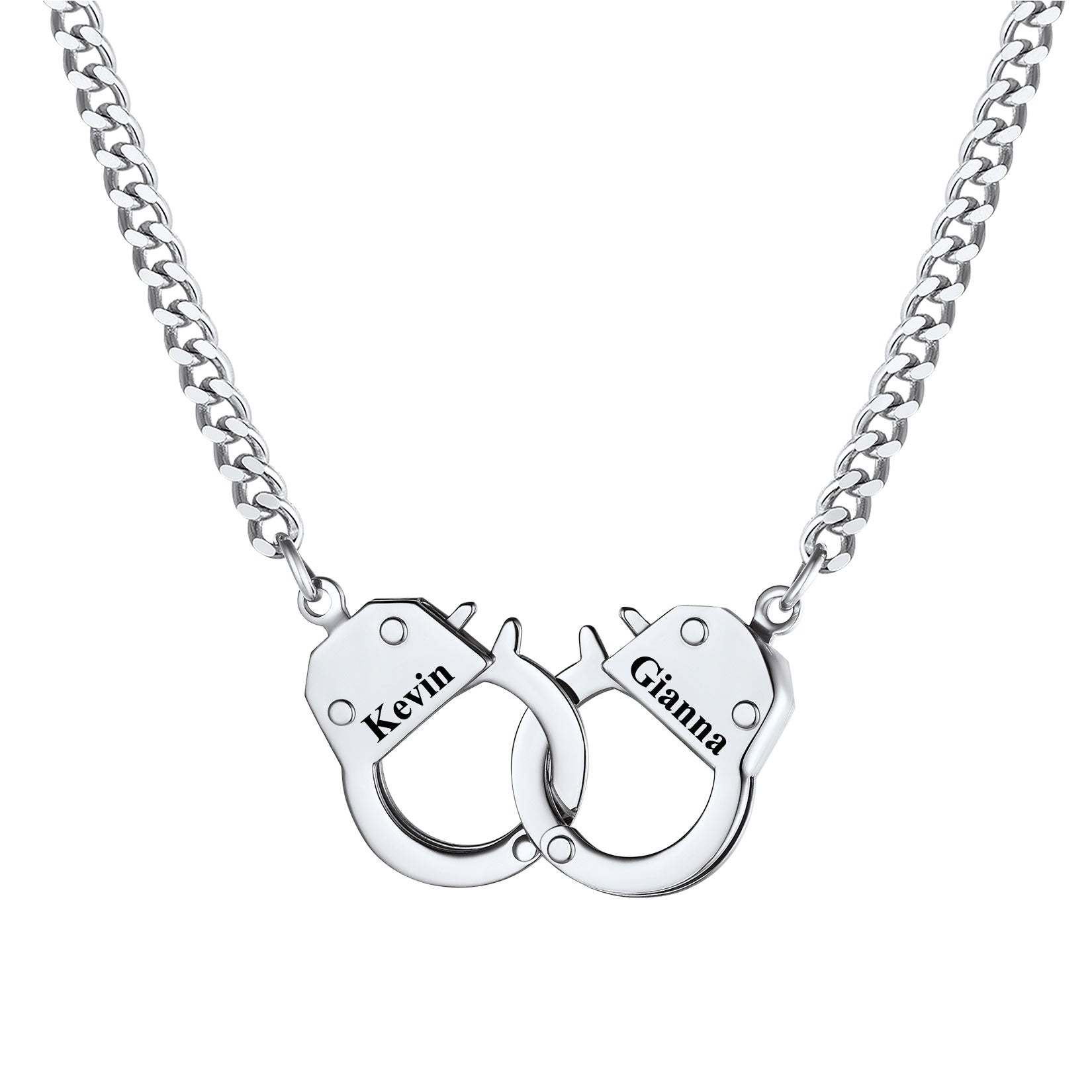 Custom Handcuff Necklace 4MM for women