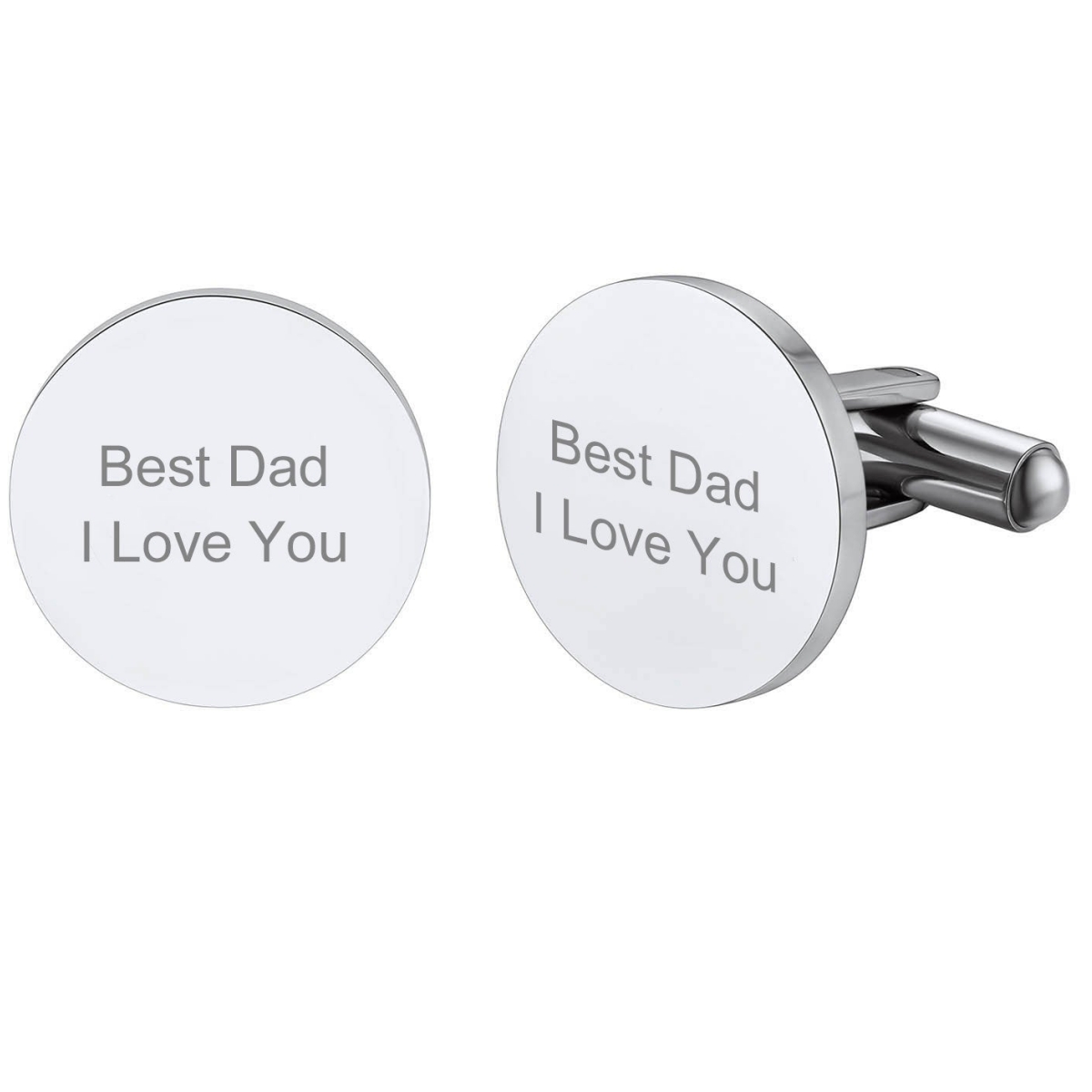 Custom Engraved Monogram Initial Cufflinks for Men | Father's Day Gift