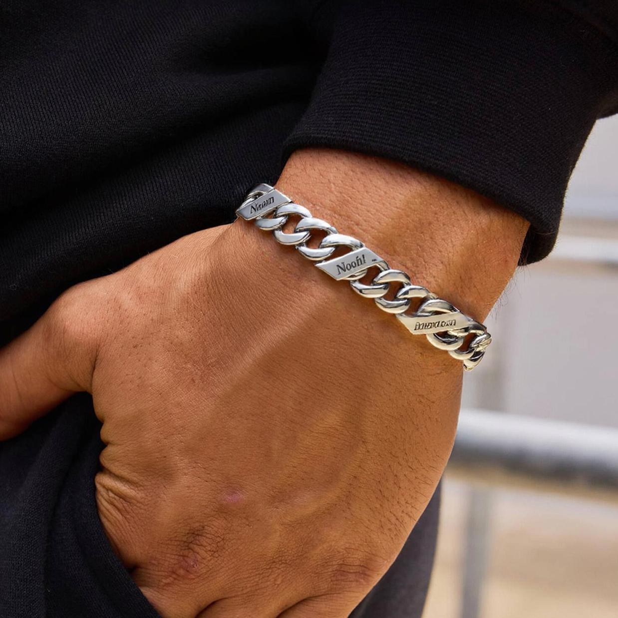 Custom Multi-Name Cuban Link Bracelet 7/9/12MM for men