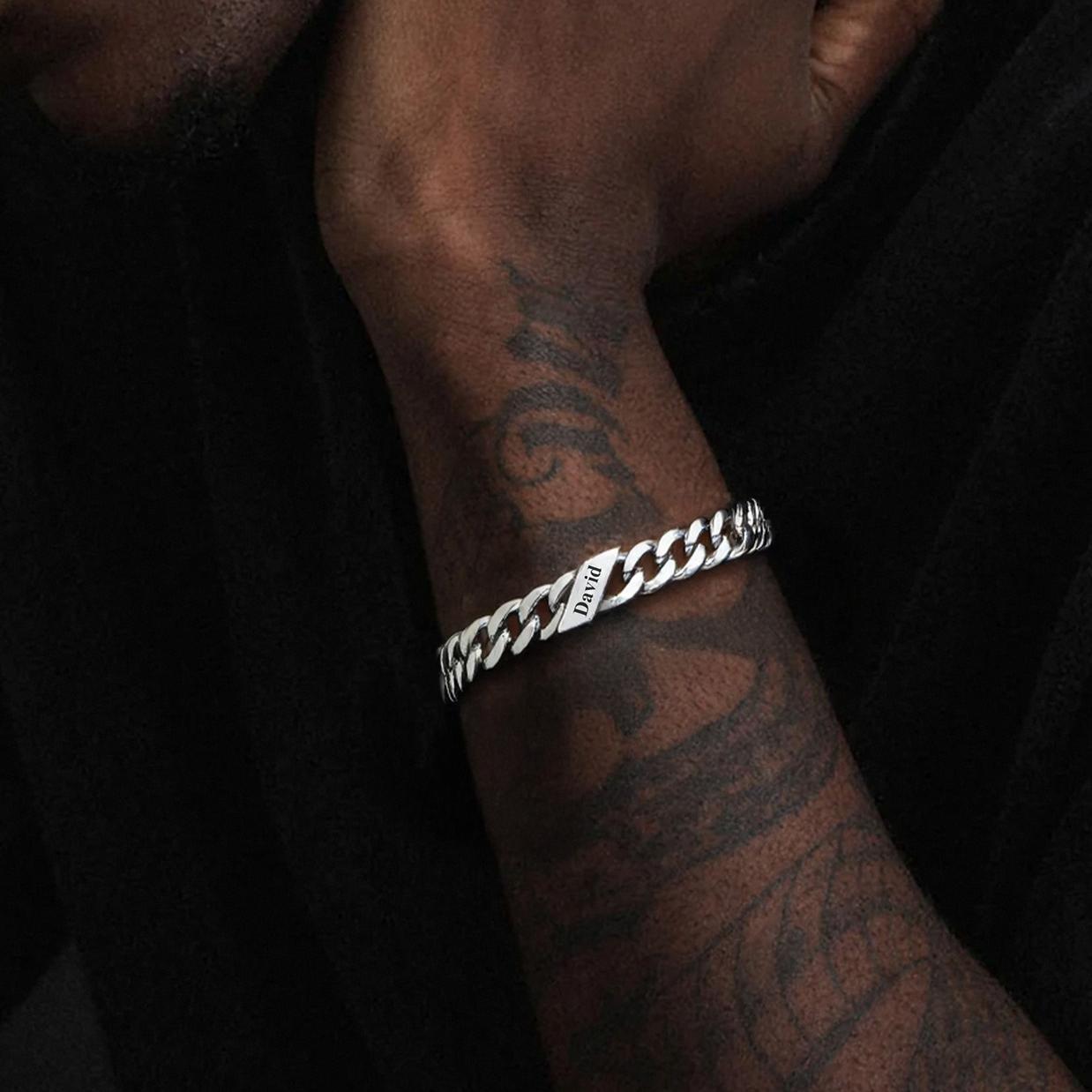 Custom Multi-Name Cuban Link Bracelet 7/9/12MM men's gift