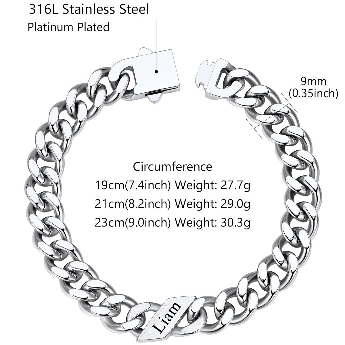 Custom Multi-Name Cuban Link Bracelet 7/9/12MM size