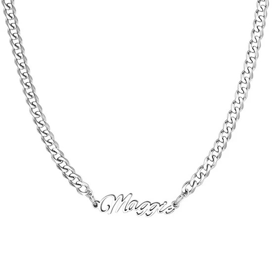 Custom Multi-Name Cuban Link Necklace 3MM