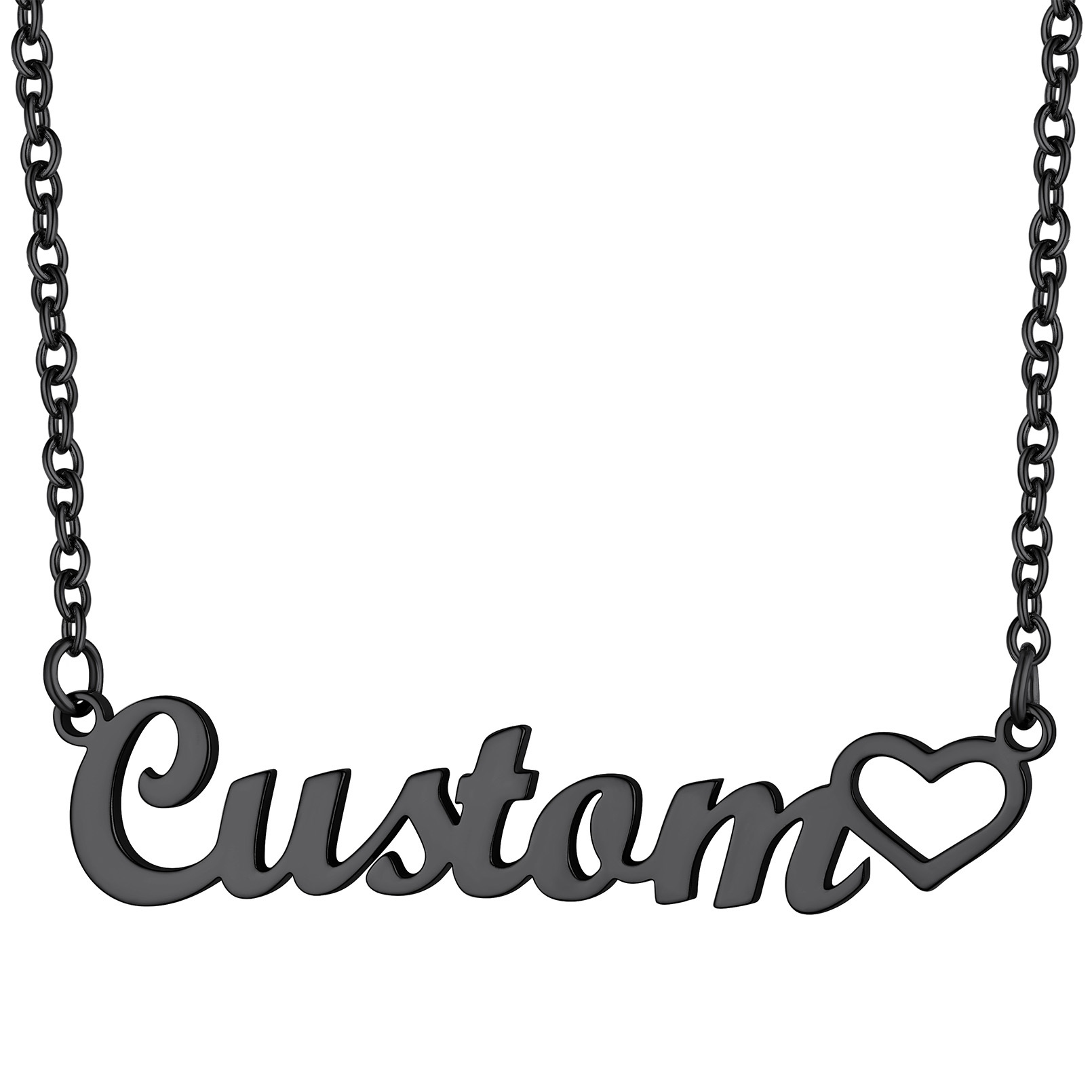 Custom Name Chain Names black Necklace