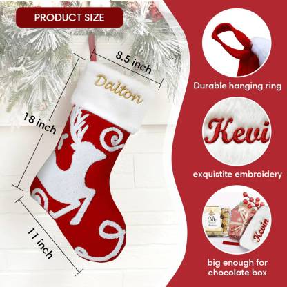 Custom Name Christmas Stockings Dimension Solid Durable