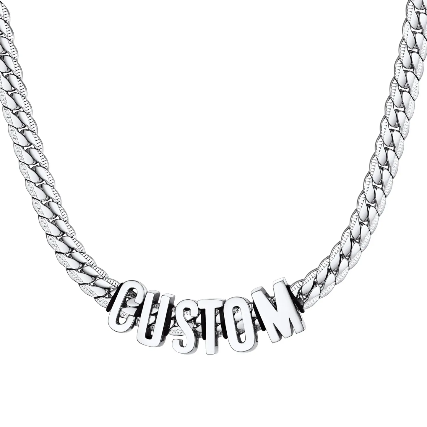 Personalized Name Chain Necklace for Women Men