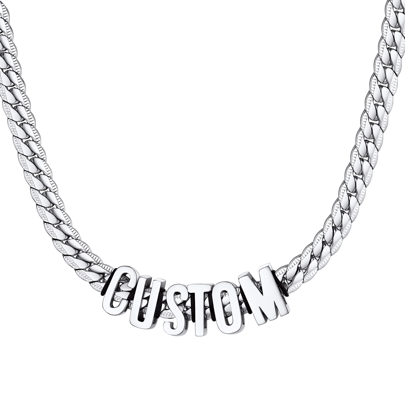Custom Name Cuban Chain Necklace Gift for Men