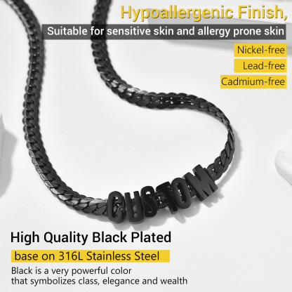 Custom Name Cuban Chain Necklace good quality