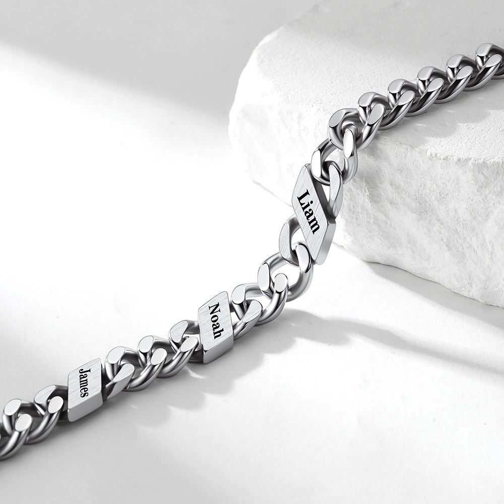 Custom Names Cuban Chain Necklace 12MM